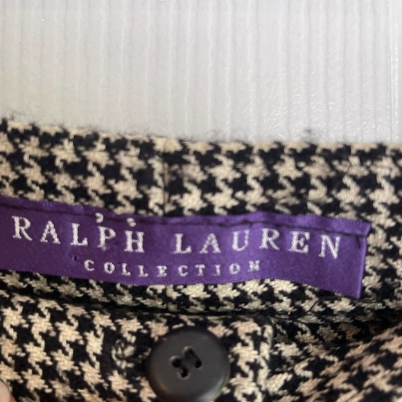 RALPH LAUREN Purple Lable Wool Houndstooth Dress Pants Size 6 - Picture 8 of 8